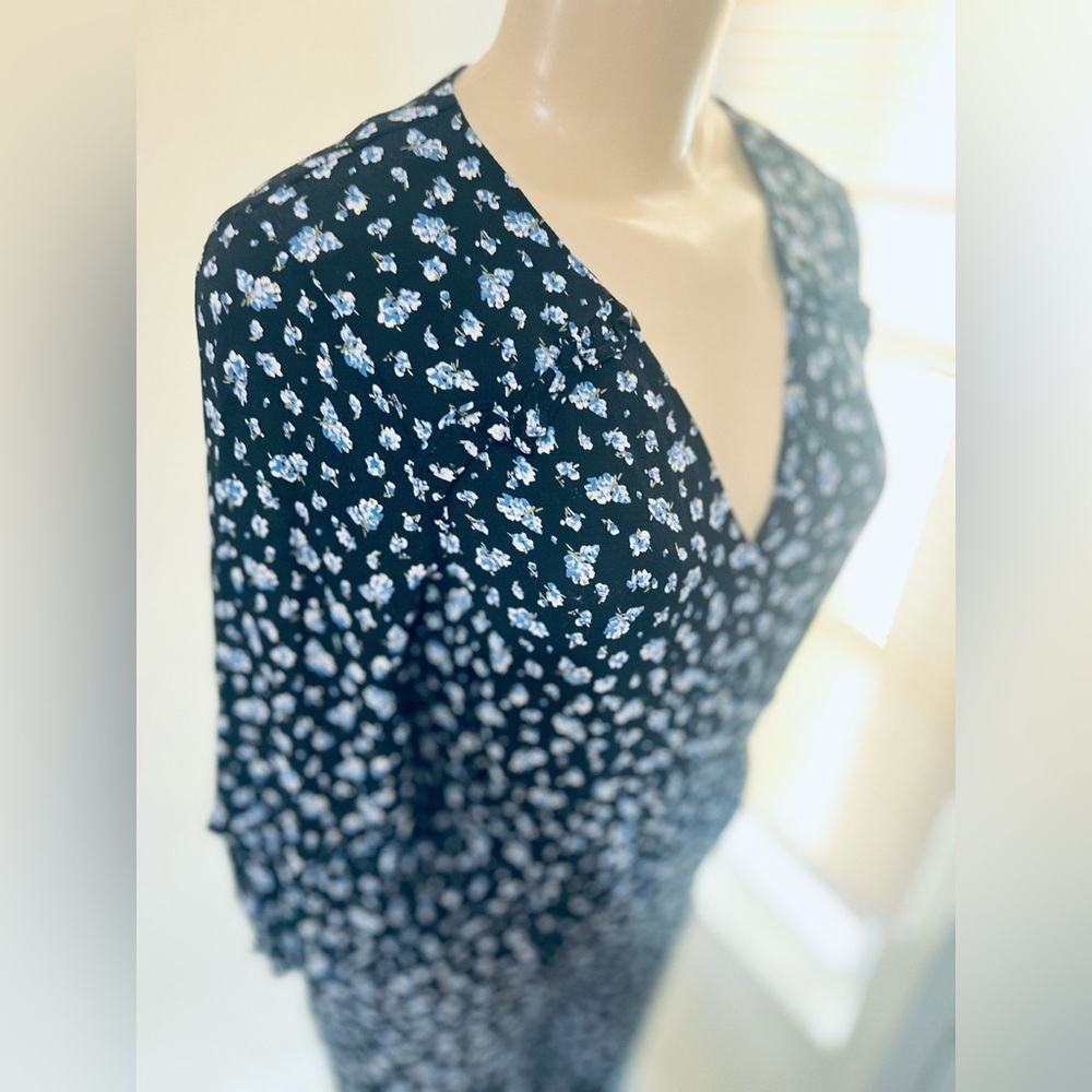 MADEWELL floral jumpsuit size XS great condition . Soft and cozy - Picture 8 of 16